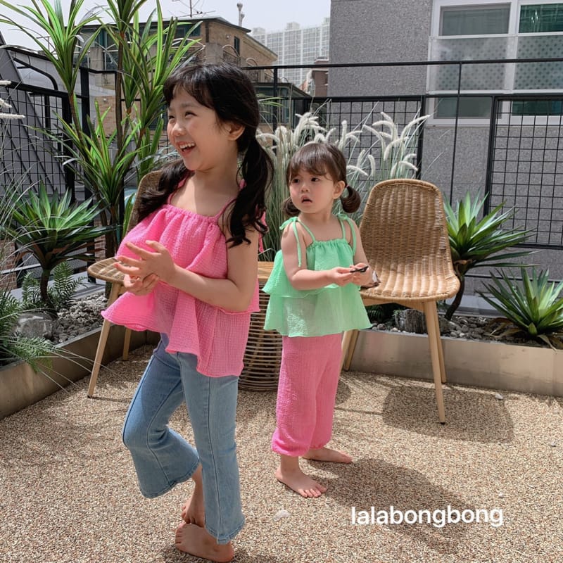 LALABONGBONG - Korean Children Fashion - #Kfashion4kids - Denim Pintuck Bootscut Pants - 11