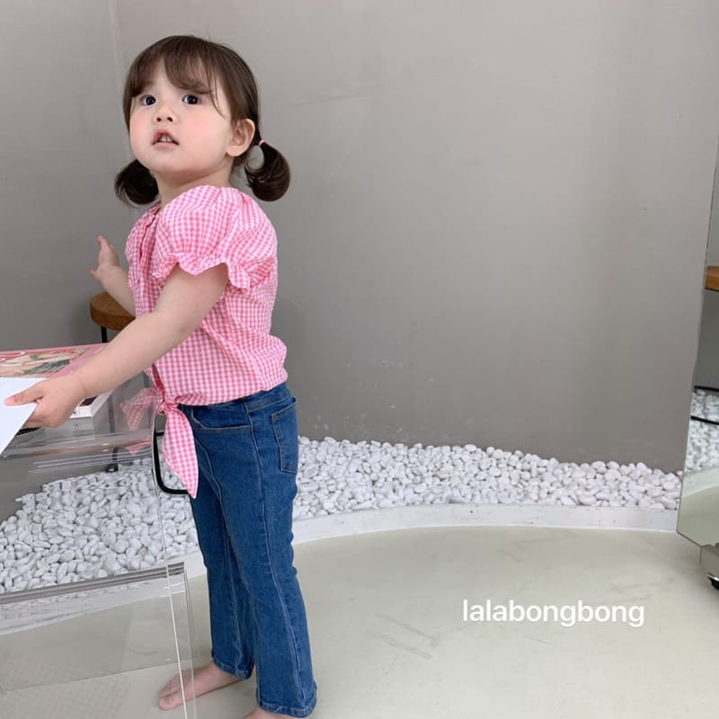 LALABONGBONG - Korean Children Fashion - #Kfashion4kids - Denim Pintuck Bootscut Pants - 7