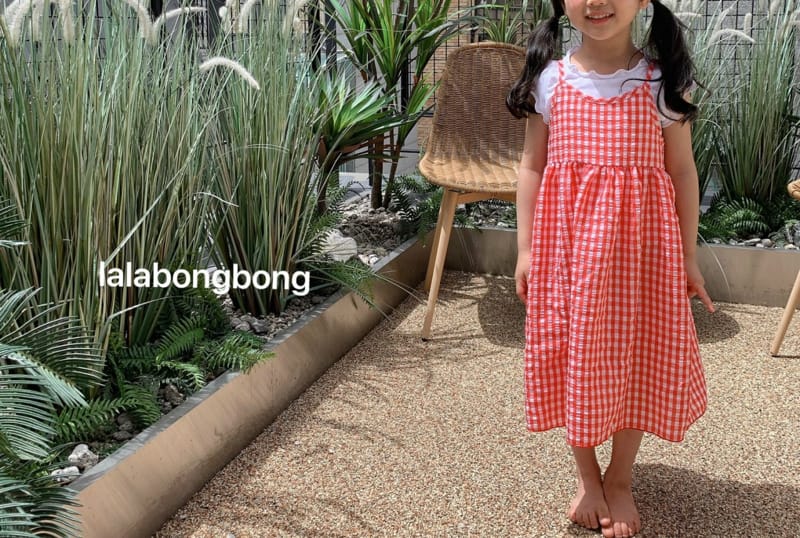 LALABONGBONG - Korean Children Fashion - #Kfashion4kids - Check String One-piece - 10