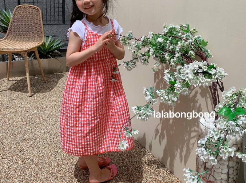LALABONGBONG - Korean Children Fashion - #Kfashion4kids - Check String One-piece - 11