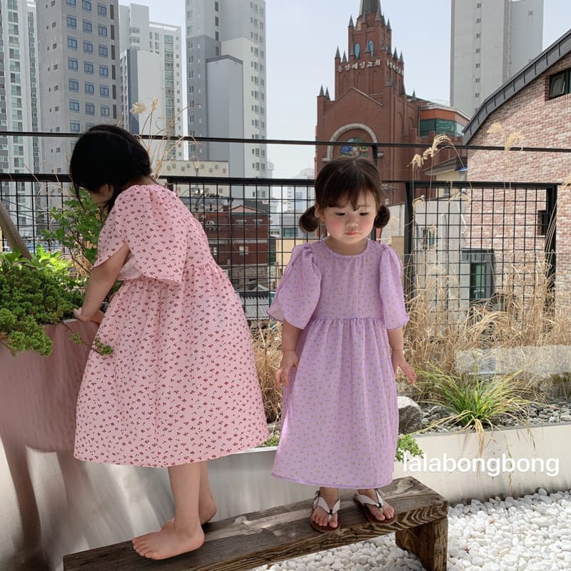 LALABONGBONG - Korean Children Fashion - #Kfashion4kids - Tulip Sleeves One-piece - 4