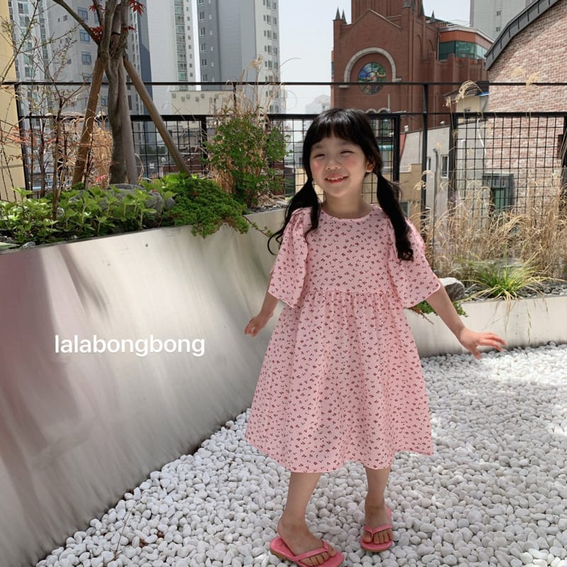 LALABONGBONG - Korean Children Fashion - #Kfashion4kids - Tulip Sleeves One-piece - 5