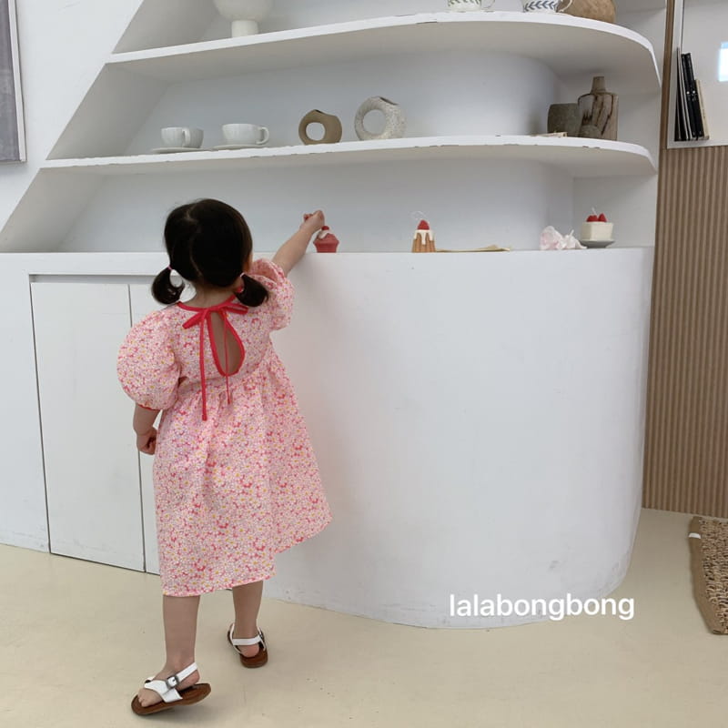 LALABONGBONG - Korean Children Fashion - #Kfashion4kids - Flower Slit One-piece - 11