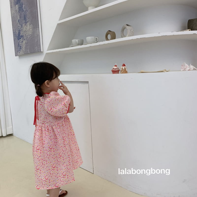 LALABONGBONG - Korean Children Fashion - #Kfashion4kids - Flower Slit One-piece - 12