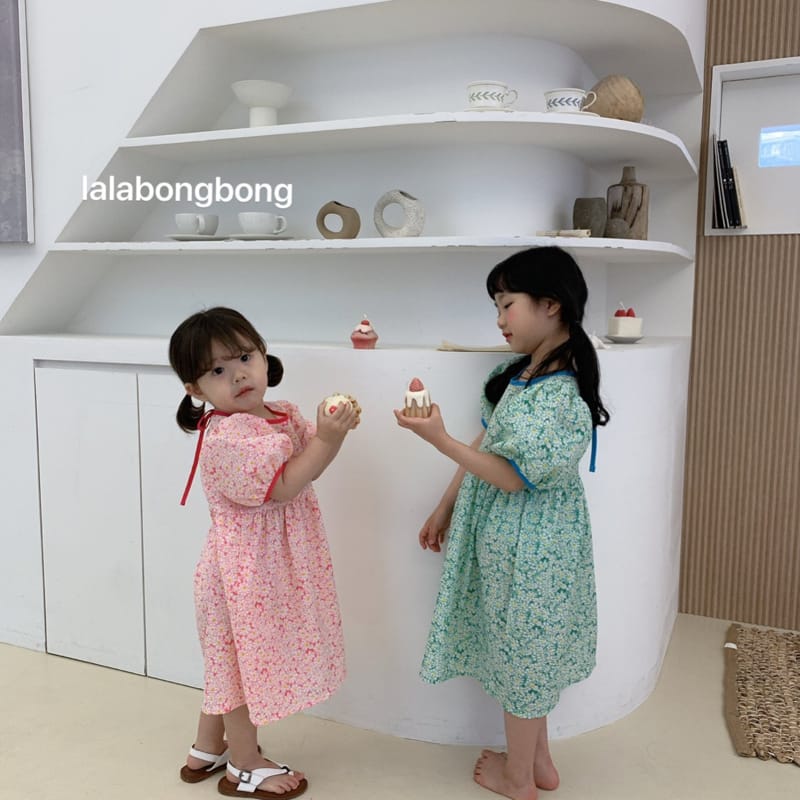 LALABONGBONG - Korean Children Fashion - #Kfashion4kids - Flower Slit One-piece - 2