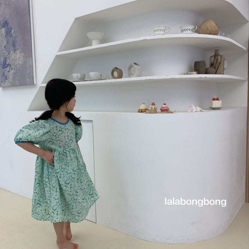 LALABONGBONG - Korean Children Fashion - #Kfashion4kids - Flower Slit One-piece - 6