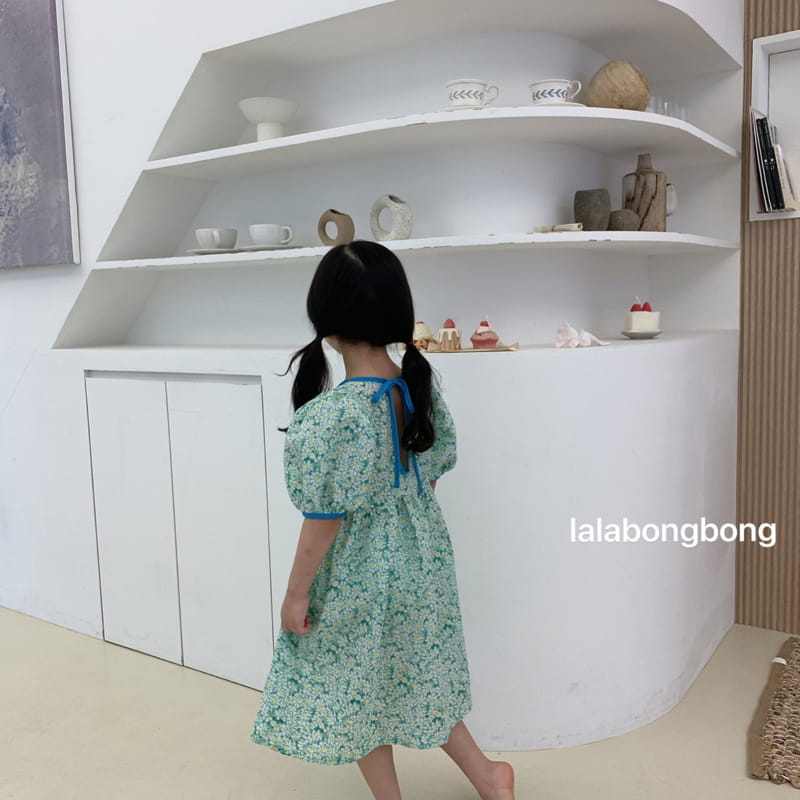 LALABONGBONG - Korean Children Fashion - #Kfashion4kids - Flower Slit One-piece - 7