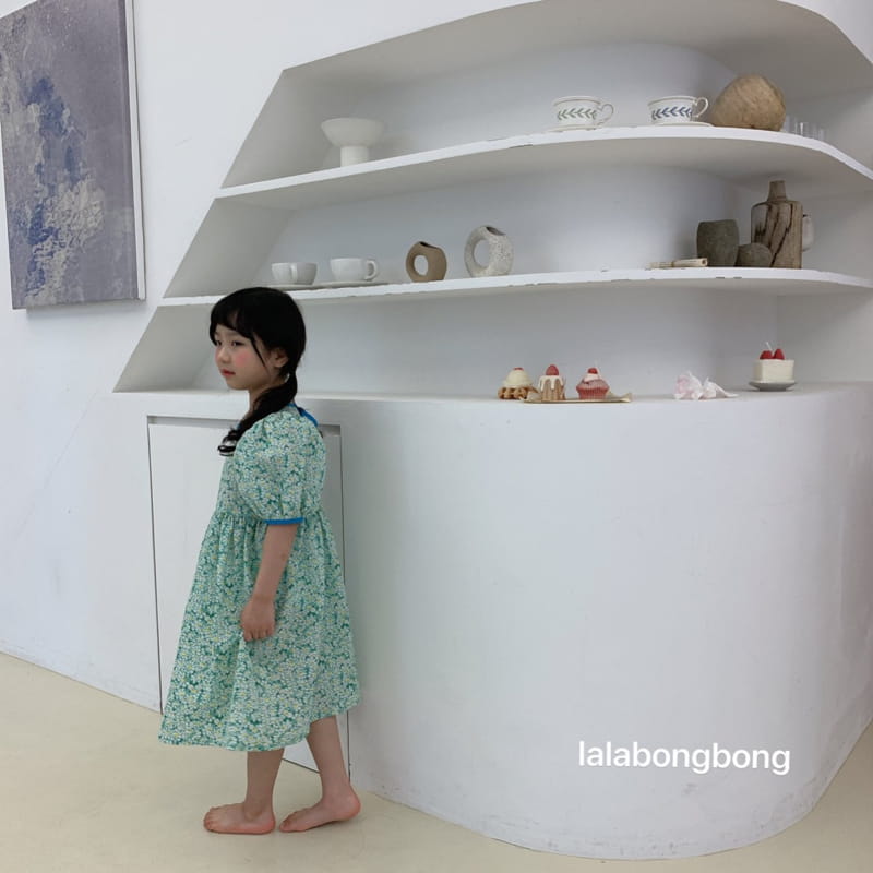 LALABONGBONG - Korean Children Fashion - #Kfashion4kids - Flower Slit One-piece - 8