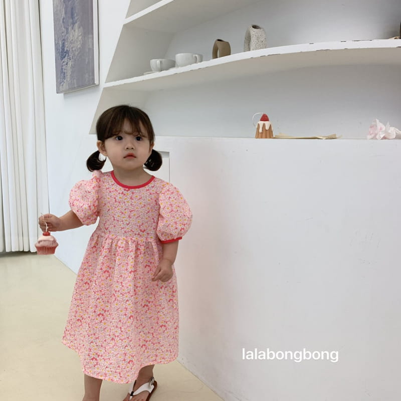 LALABONGBONG - Korean Children Fashion - #Kfashion4kids - Flower Slit One-piece - 9