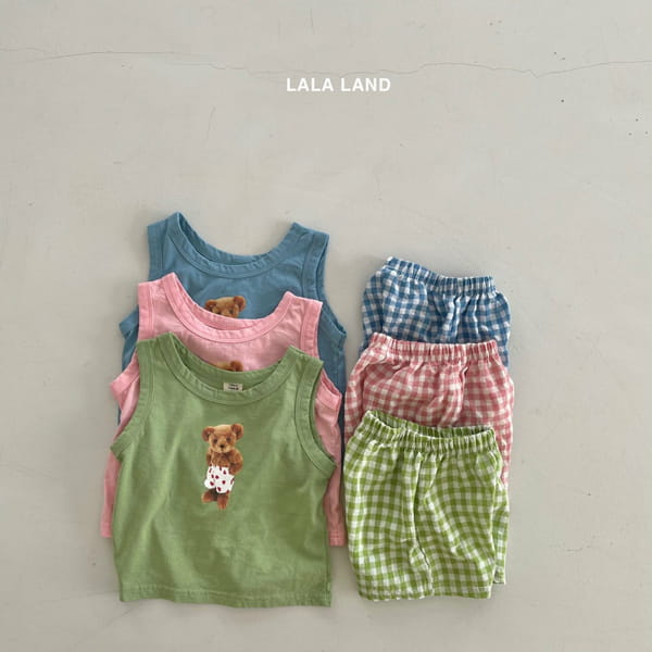 LALALAND - Korean Children Fashion - #Kfashion4kids - Bban Jju Bear Top Bottom Set - 10