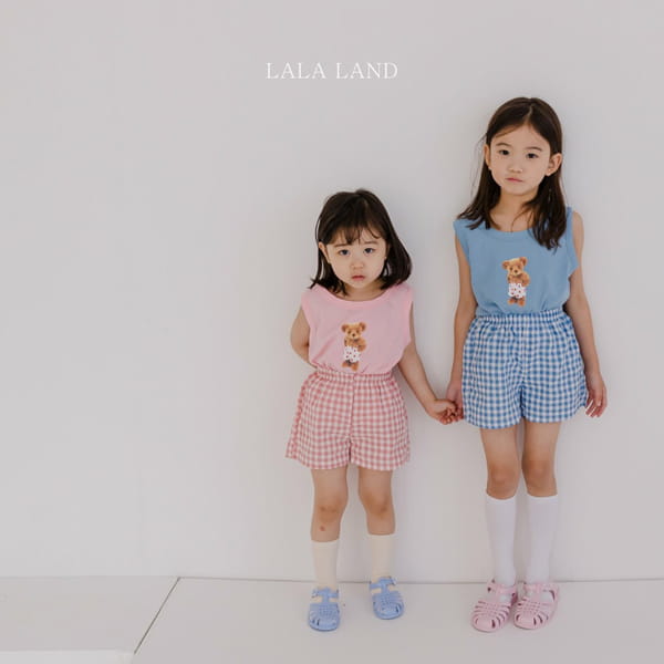 LALALAND - Korean Children Fashion - #Kfashion4kids - Bban Jju Bear Top Bottom Set - 3