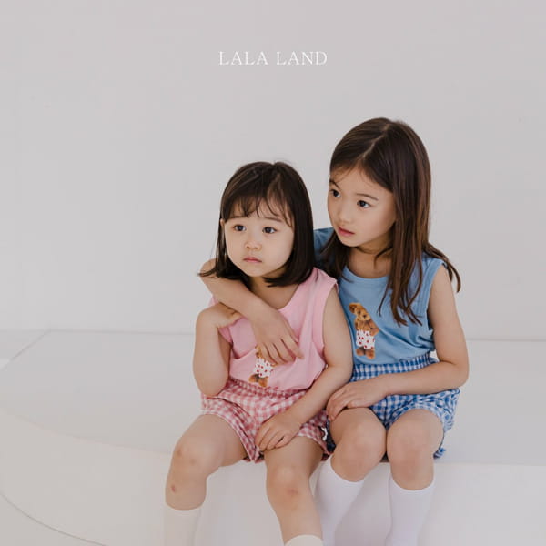 LALALAND - Korean Children Fashion - #Kfashion4kids - Bban Jju Bear Top Bottom Set - 4