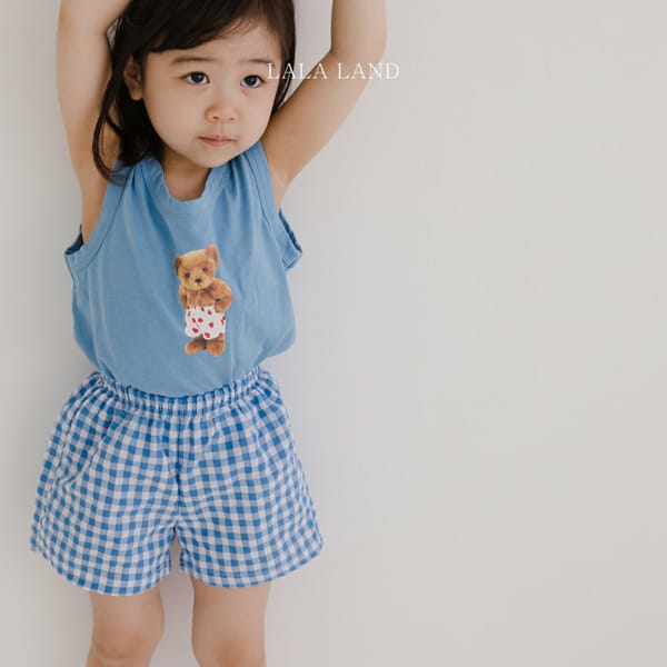 LALALAND - Korean Children Fashion - #Kfashion4kids - Bban Jju Bear Top Bottom Set - 5
