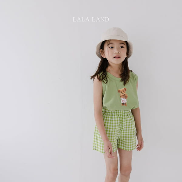 LALALAND - Korean Children Fashion - #Kfashion4kids - Bban Jju Bear Top Bottom Set - 7