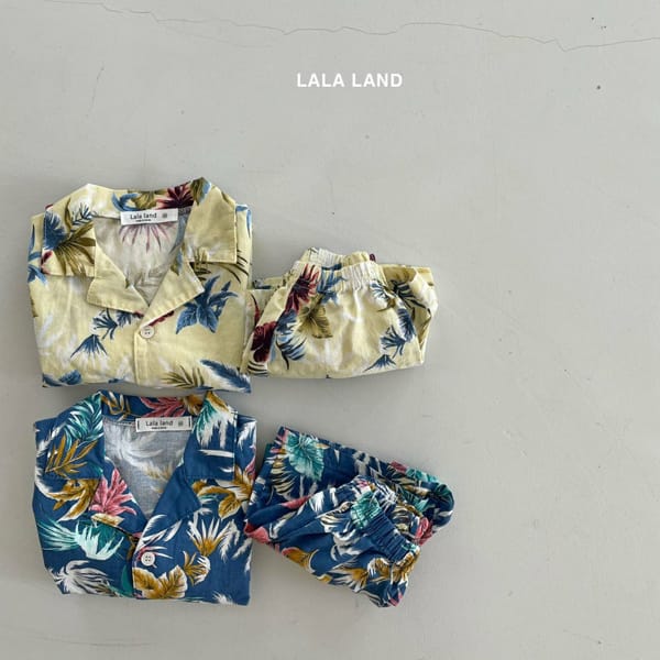 LALALAND - Korean Children Fashion - #Kfashion4kids - Aloha Shirt Bottom Set - 11