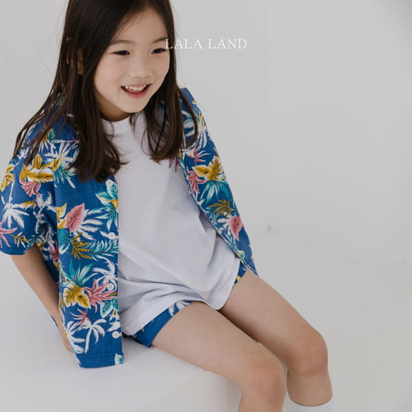 LALALAND - Korean Children Fashion - #Kfashion4kids - Aloha Shirt Bottom Set - 5
