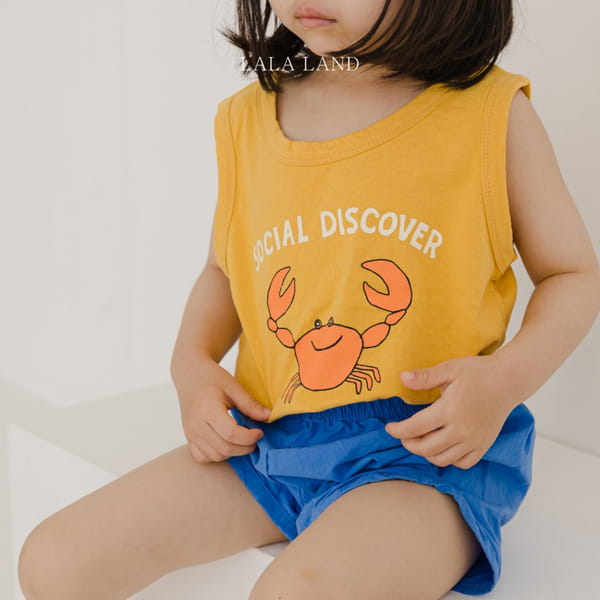 LALALAND - Korean Children Fashion - #Kfashion4kids - Blue Crab Sleeveless