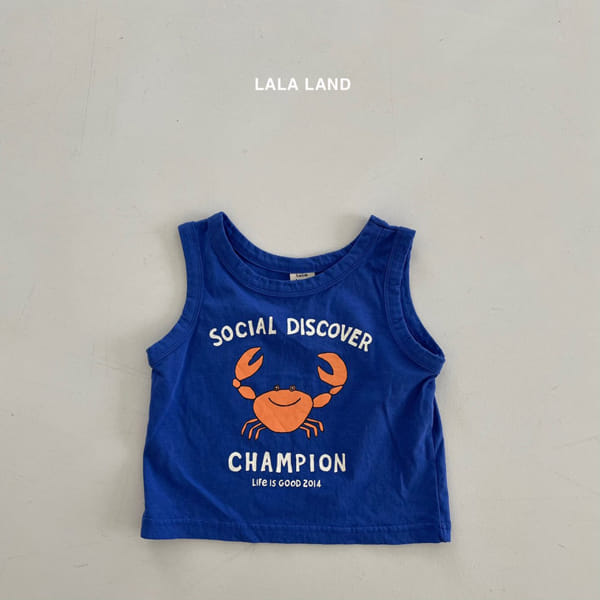 LALALAND - Korean Children Fashion - #Kfashion4kids - Blue Crab Sleeveless - 3