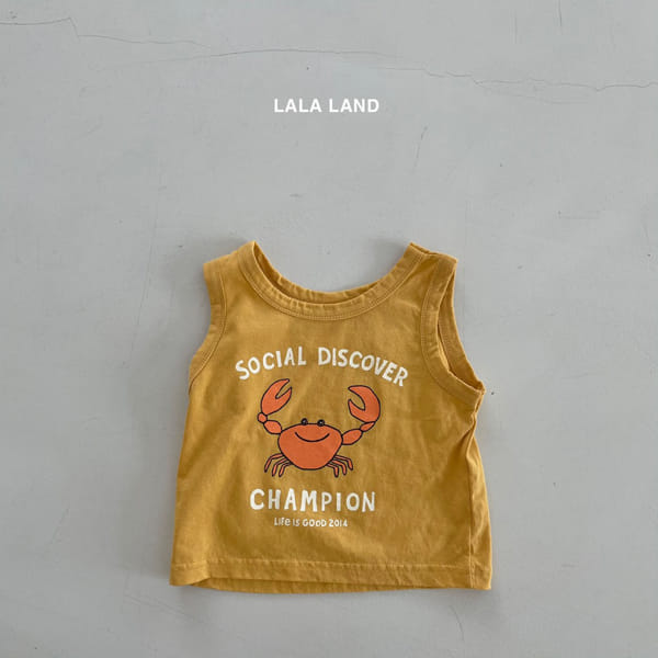 LALALAND - Korean Children Fashion - #Kfashion4kids - Blue Crab Sleeveless - 4