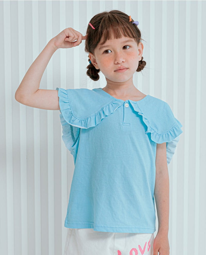 LILAS - Korean Children Fashion - #Kfashion4kids - Celebrity Collar Tee - 3