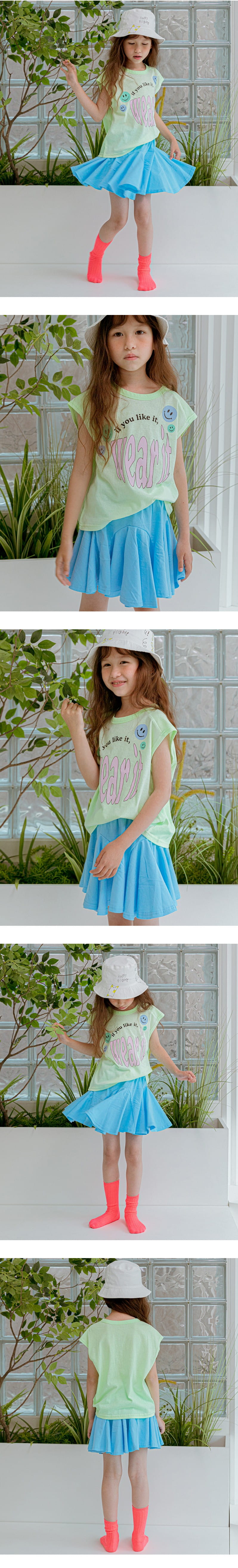 LILAS - Korean Children Fashion - #Kfashion4kids - Smile Sleeveless Tee - 2