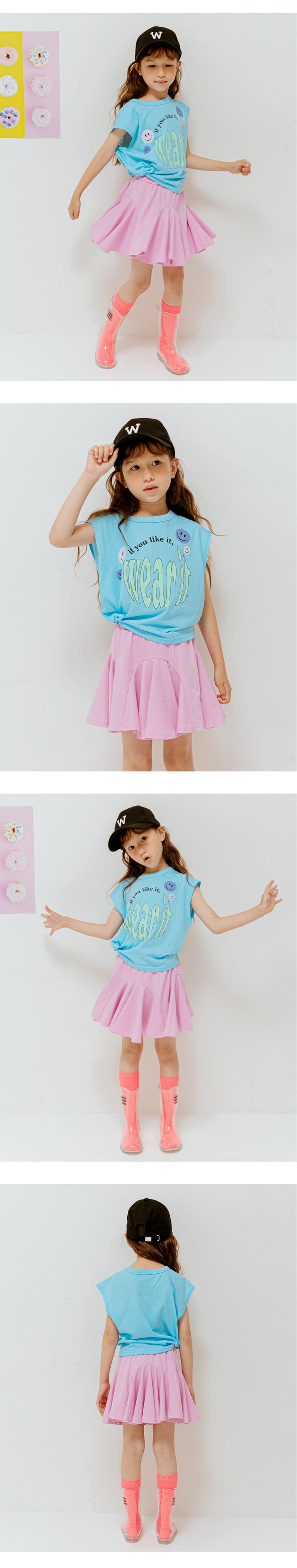 LILAS - Korean Children Fashion - #Kfashion4kids - Smile Sleeveless Tee - 4