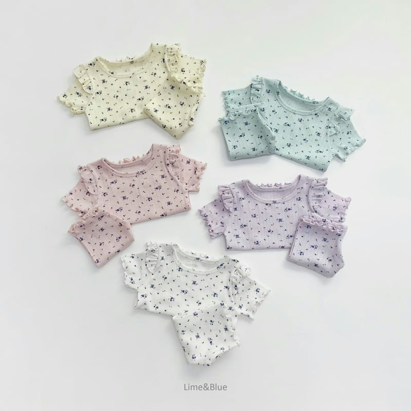 LIME & BLUE - Korean Children Fashion - #Kfashion4kids - Summer Blooming Easywear