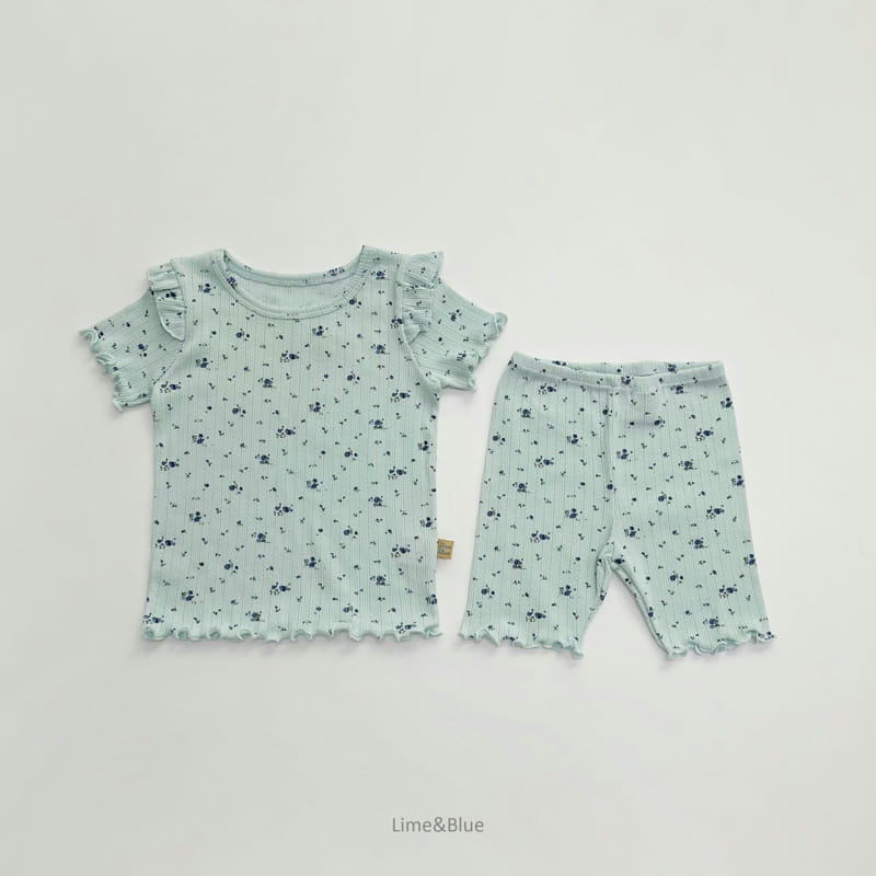 LIME & BLUE - Korean Children Fashion - #Kfashion4kids - Summer Blooming Easywear - 10