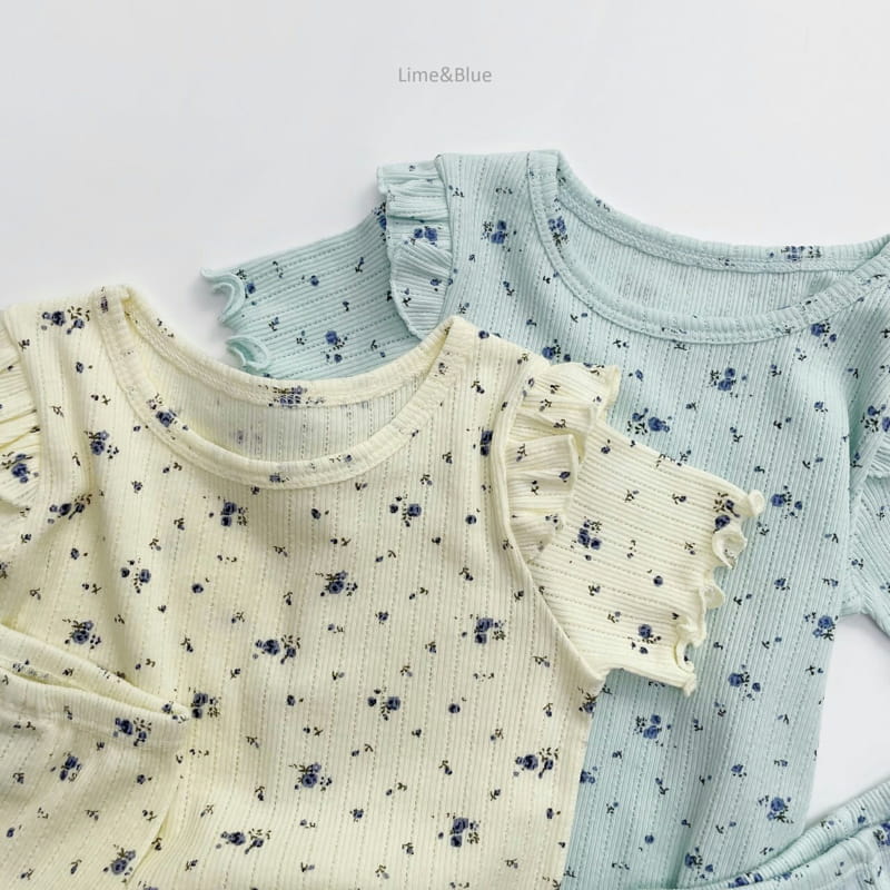 LIME & BLUE - Korean Children Fashion - #Kfashion4kids - Summer Blooming Easywear - 12