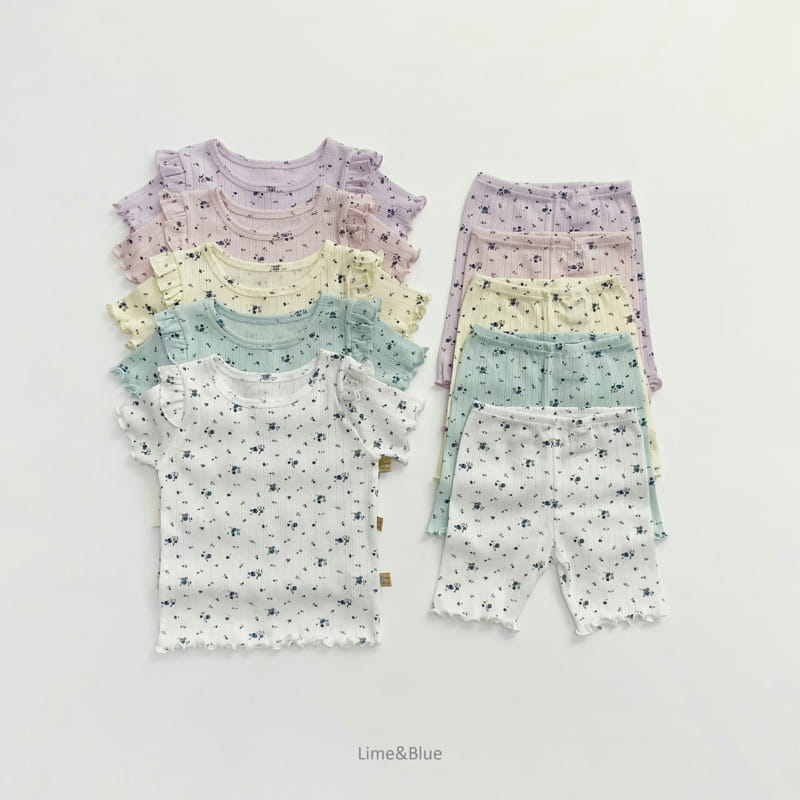 LIME & BLUE - Korean Children Fashion - #Kfashion4kids - Summer Blooming Easywear - 4