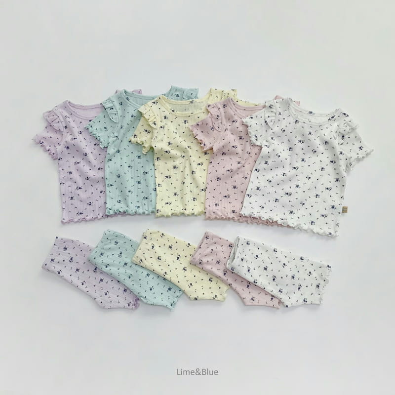 LIME & BLUE - Korean Children Fashion - #Kfashion4kids - Summer Blooming Easywear - 5