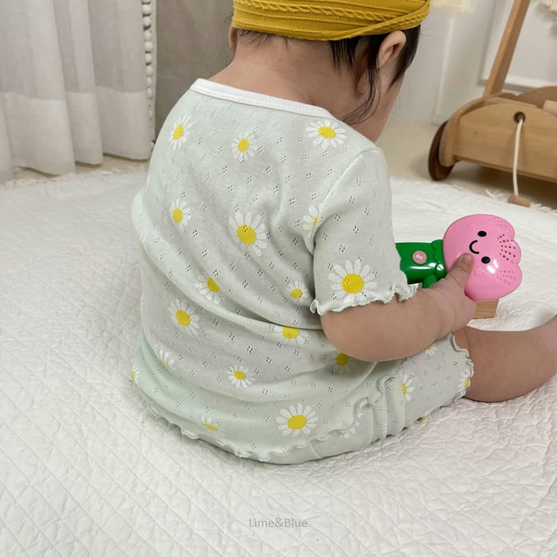 LIME & BLUE - Korean Children Fashion - #Kfashion4kids - Summer Daisy Easywear