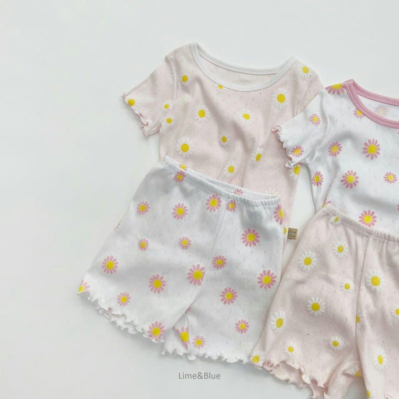 LIME & BLUE - Korean Children Fashion - #Kfashion4kids - Summer Daisy Easywear - 10