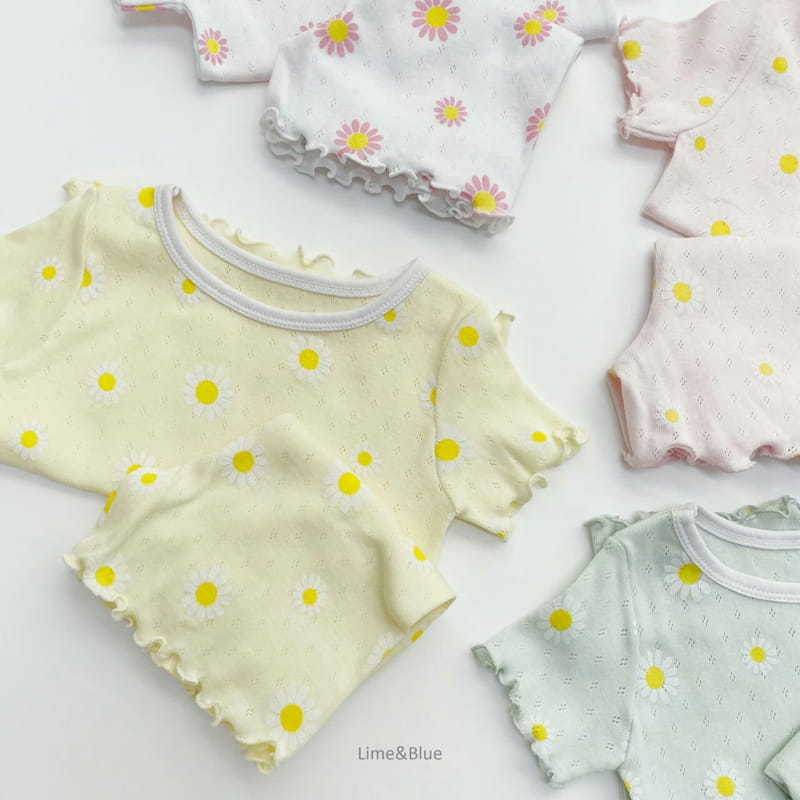 LIME & BLUE - Korean Children Fashion - #Kfashion4kids - Summer Daisy Easywear - 12