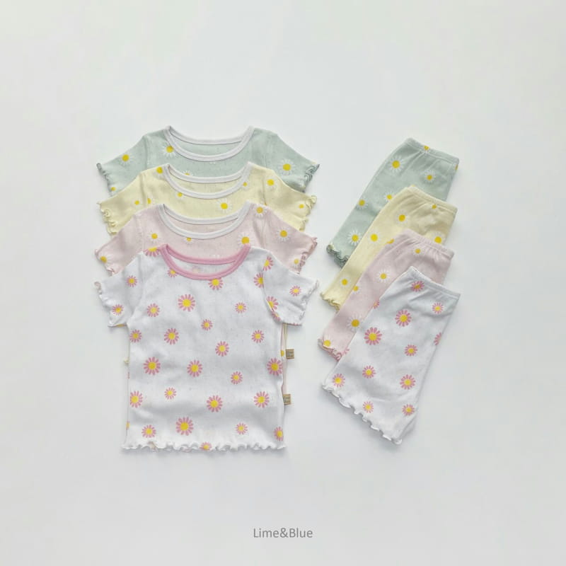 LIME & BLUE - Korean Children Fashion - #Kfashion4kids - Summer Daisy Easywear - 5