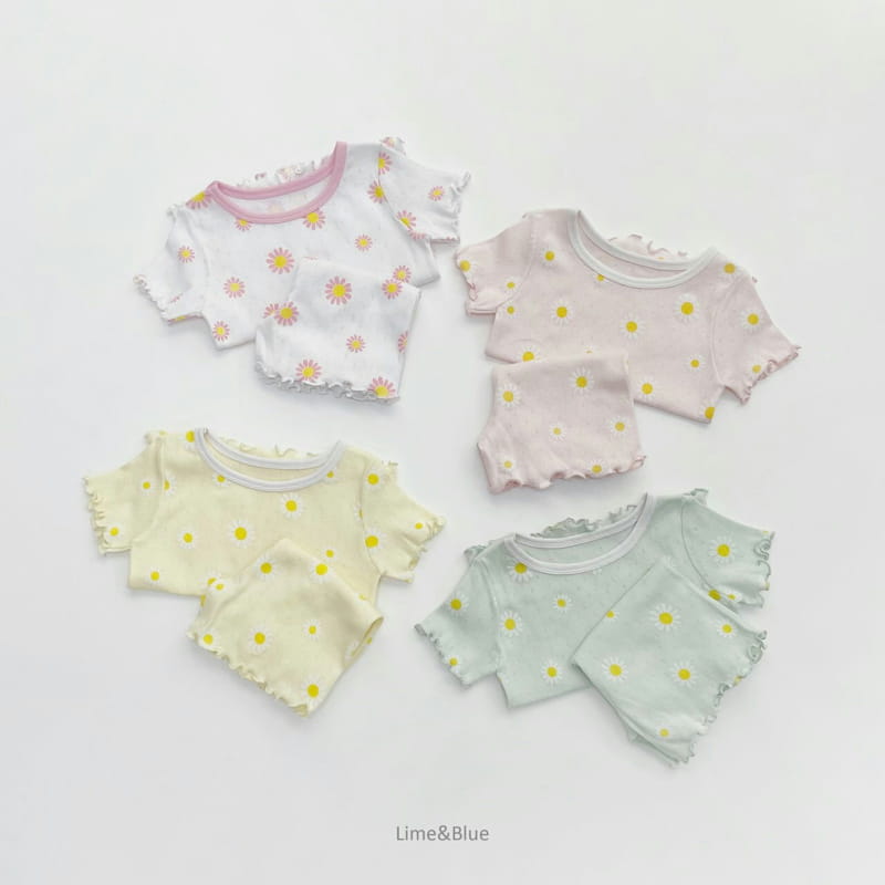 LIME & BLUE - Korean Children Fashion - #Kfashion4kids - Summer Daisy Easywear - 7