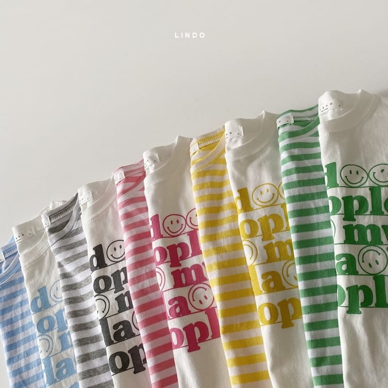 LINDO - Korean Children Fashion - #Kfashion4kids - Baskin Stripes Tee Simple Tee Bottom Set - 3