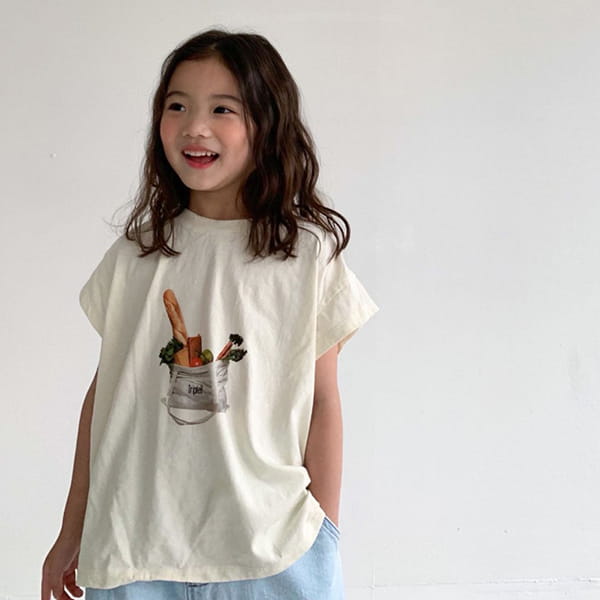 LITTLE COLLI - Korean Children Fashion - #Kfashion4kids - Shopping Basket Tee