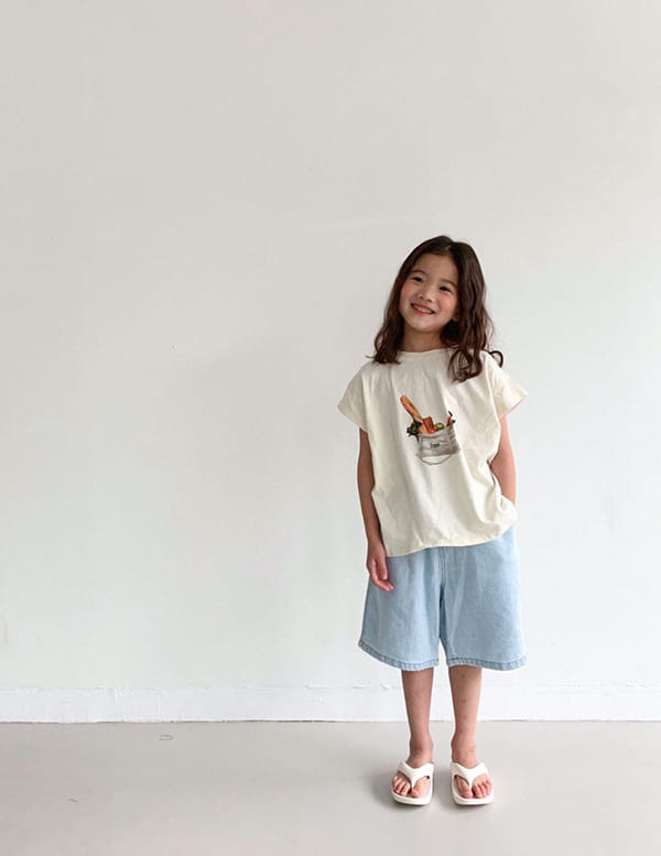 LITTLE COLLI - Korean Children Fashion - #Kfashion4kids - Shopping Basket Tee - 6