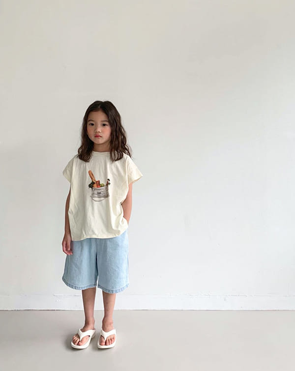 LITTLE COLLI - Korean Children Fashion - #Kfashion4kids - Shopping Basket Tee - 7