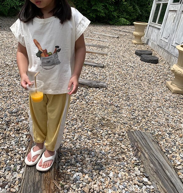 LITTLE COLLI - Korean Children Fashion - #Kfashion4kids - Shopping Basket Tee - 9
