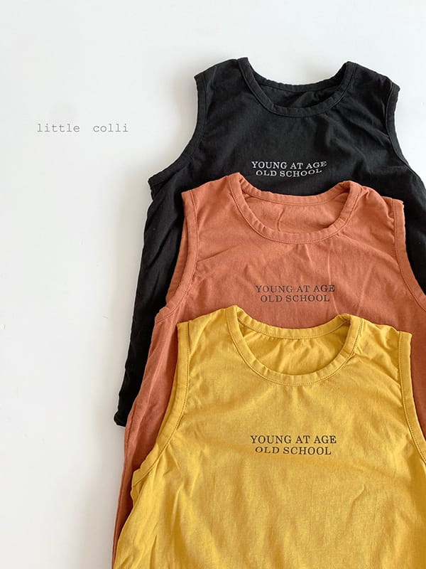 LITTLE COLLI - Korean Children Fashion - #Kfashion4kids - School Sleeveless Tee - 2