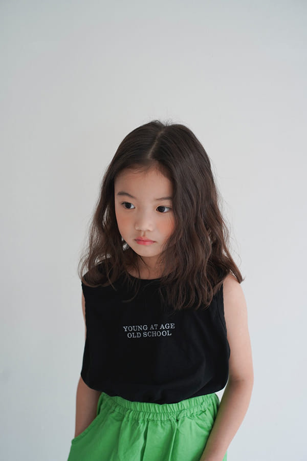 LITTLE COLLI - Korean Children Fashion - #Kfashion4kids - School Sleeveless Tee - 6