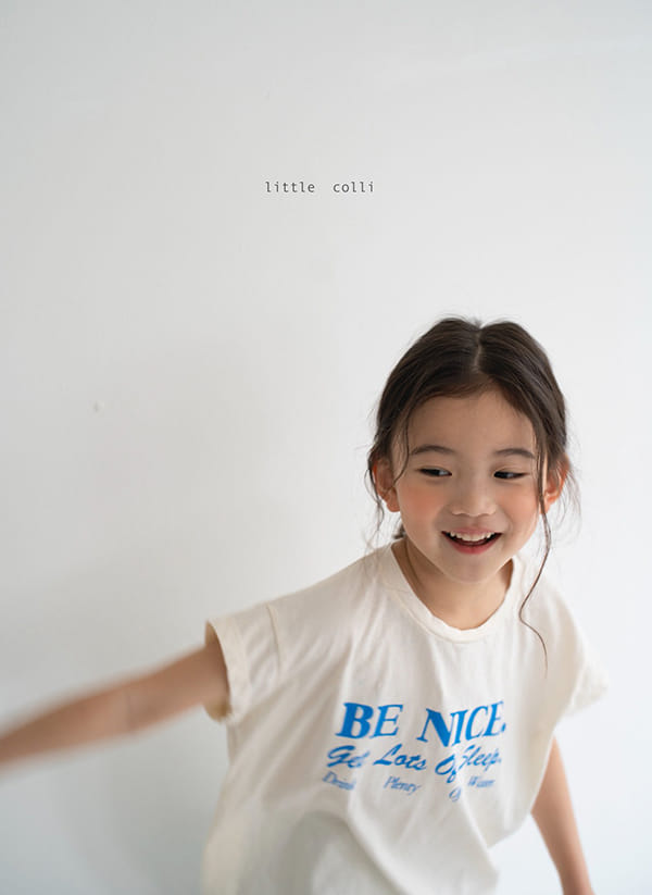 LITTLE COLLI - Korean Children Fashion - #Kfashion4kids - Lettering Tee - 12