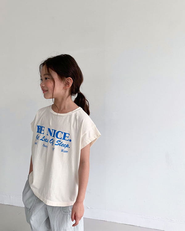 LITTLE COLLI - Korean Children Fashion - #Kfashion4kids - Lettering Tee - 9