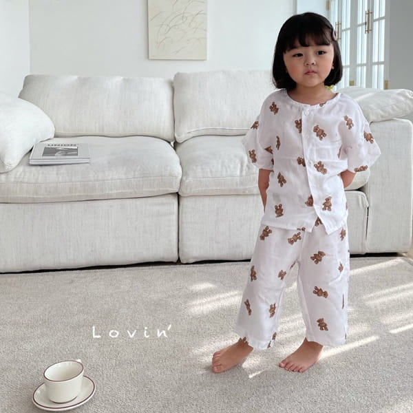 LOVIN - Korean Children Fashion - #Kfashion4kids - Bear Pajamas
