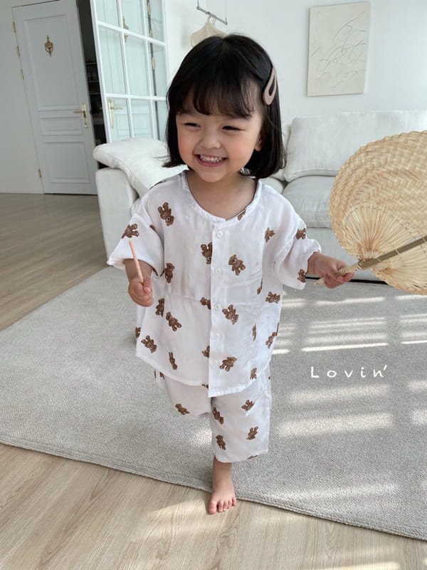 LOVIN - Korean Children Fashion - #Kfashion4kids - Bear Pajamas - 2