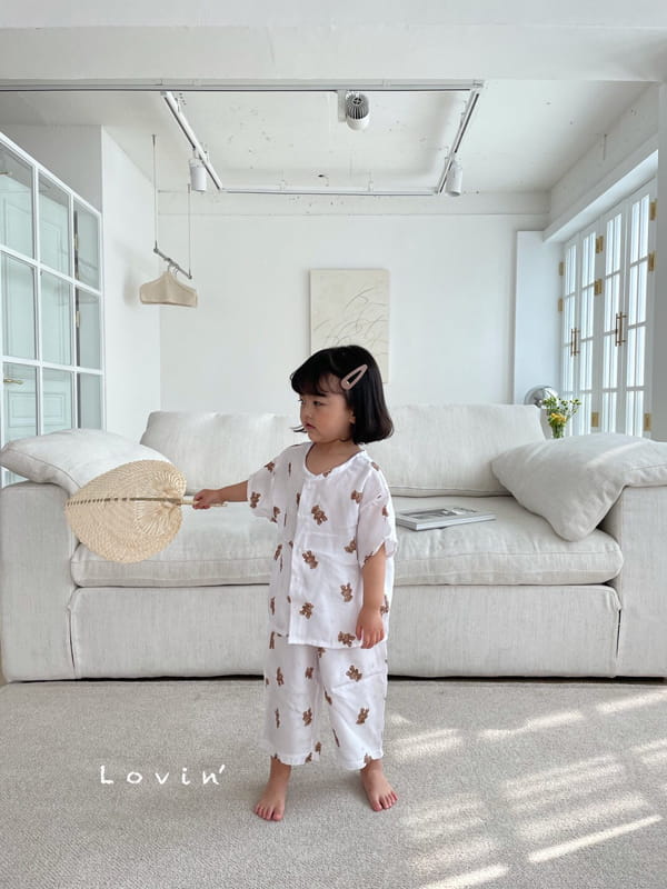 LOVIN - Korean Children Fashion - #Kfashion4kids - Bear Pajamas - 3