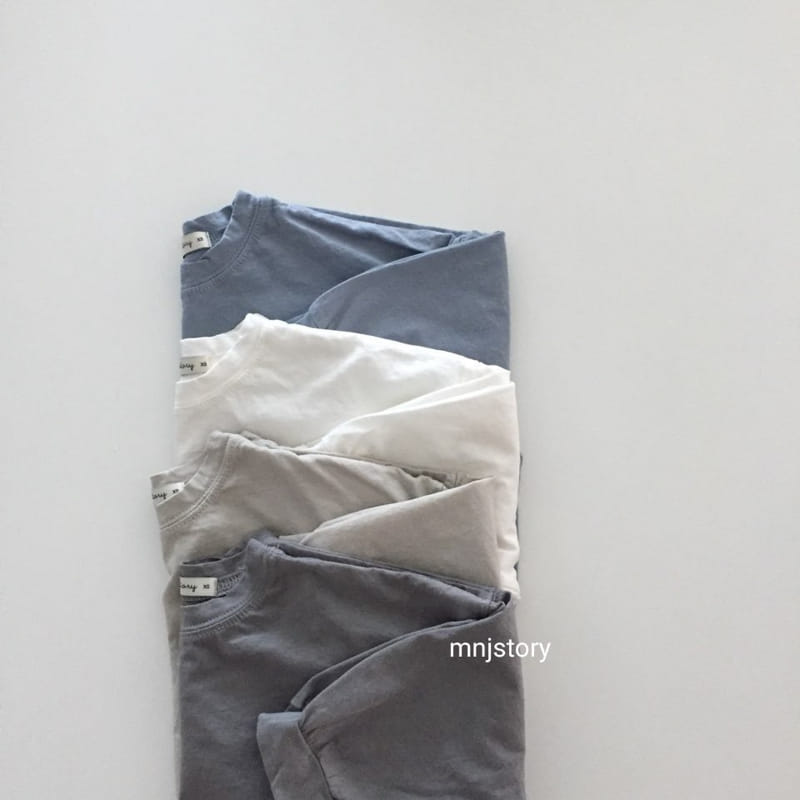 M & J STORY - Korean Children Fashion - #Kfashion4kids - Plain Long Tee