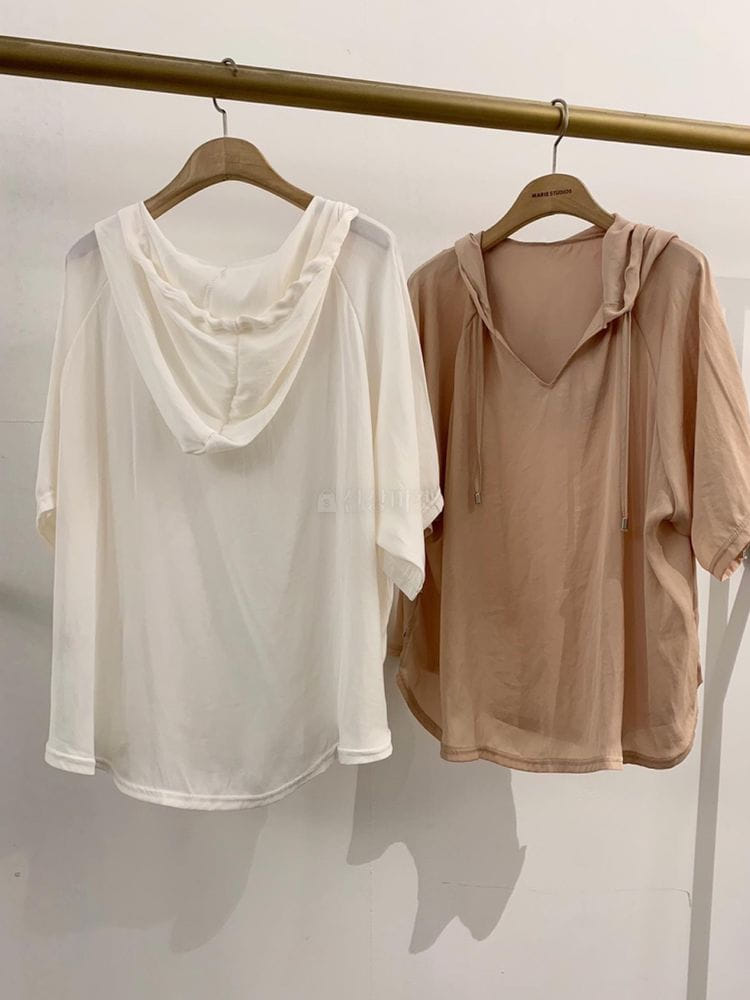 MARIE STUDIOS - Korean Children Fashion - #Kfashion4kids - Silky Hood Blouse - 5